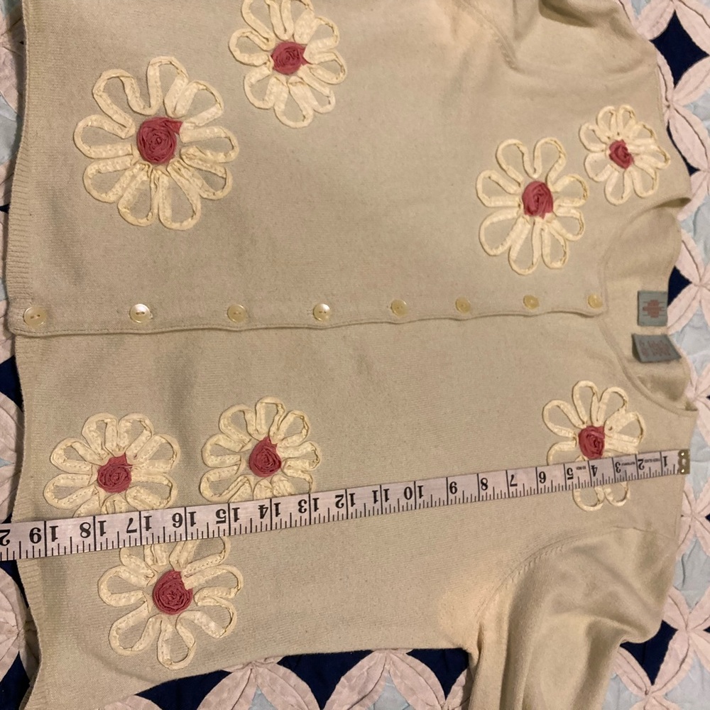 vintage HWR, Anthropologie cardigan, sz.L ( M? see measurements) - Picture 7 of 7